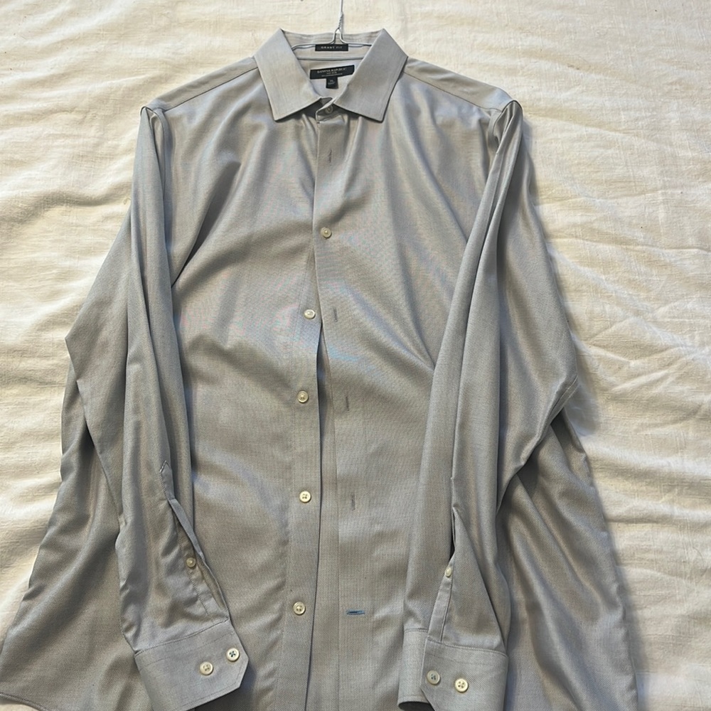 XL Banana Republic non-iron slim fit shirt - Grant fit - 100% cotton stretch